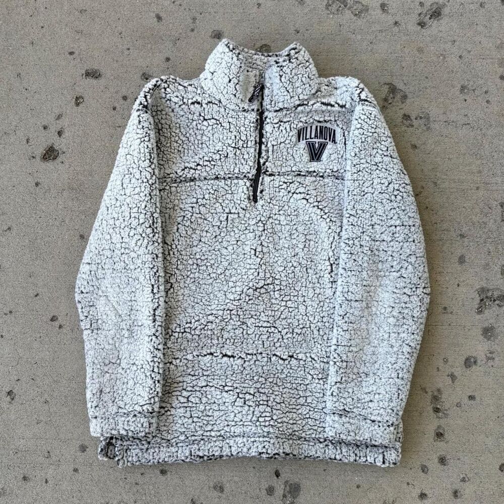 Womens Sherpa Villanova University Quarter Zip SZ M